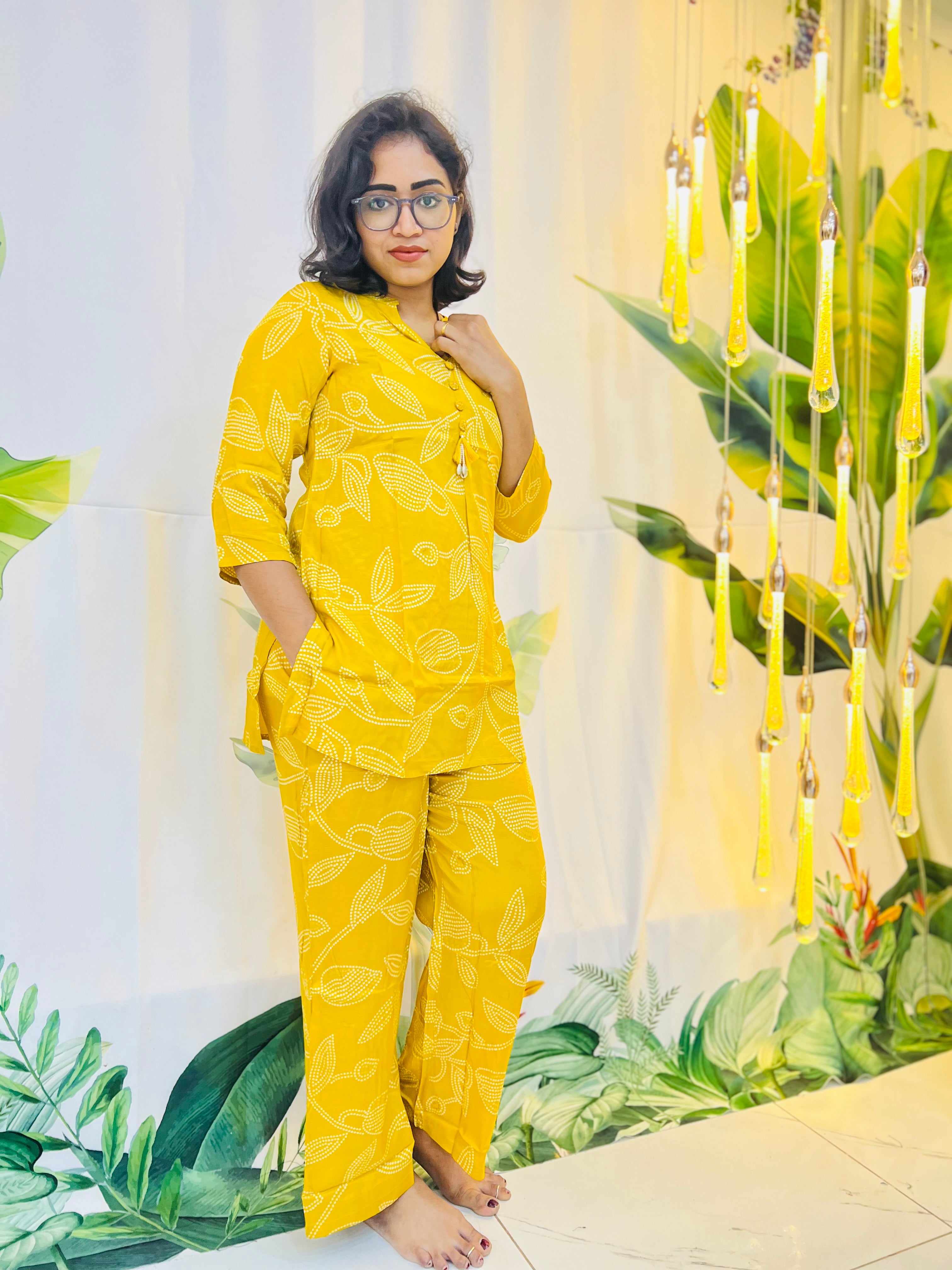 Luxurious pure silk fancy coordset