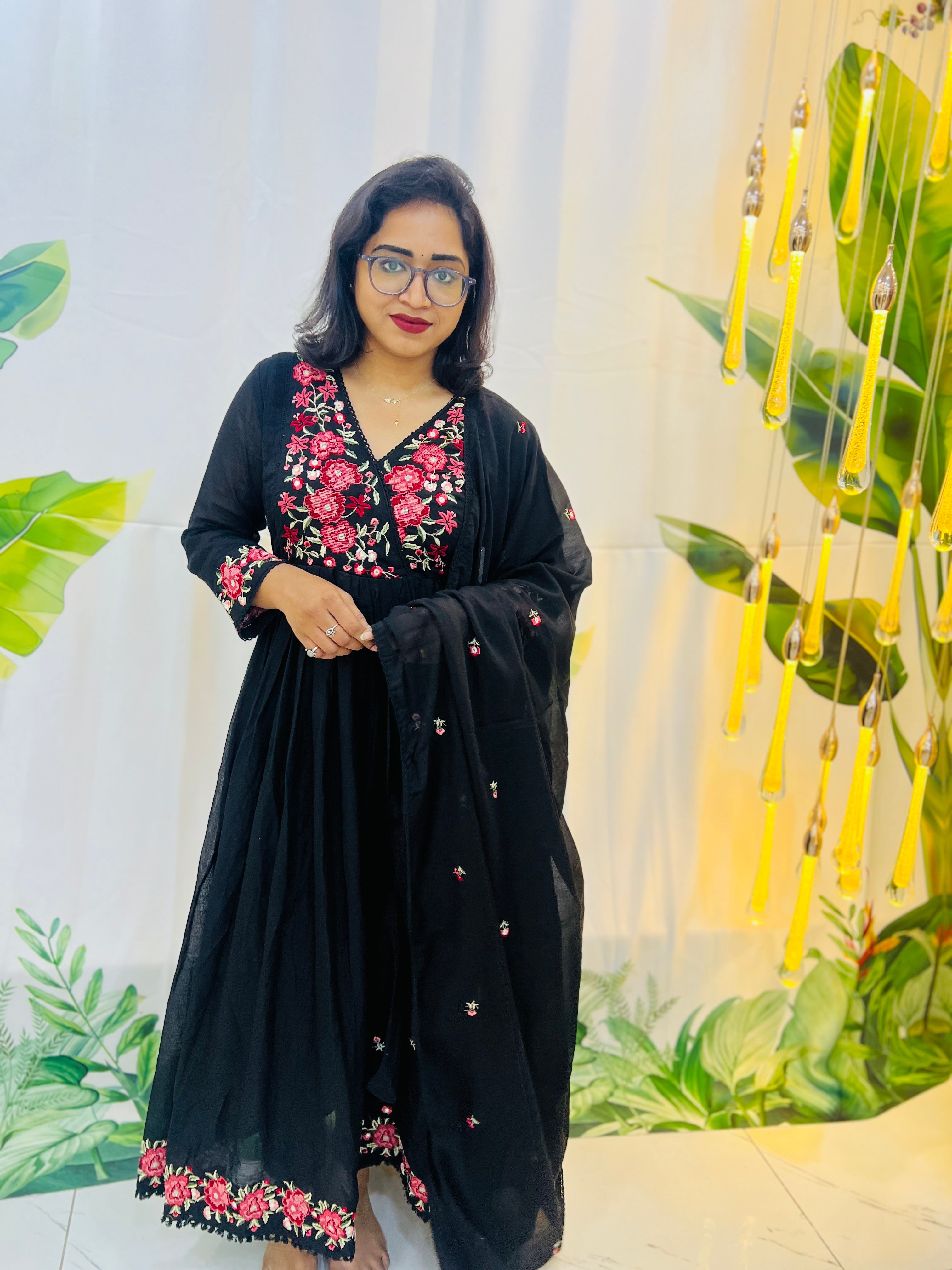 Black Mul cotton dress