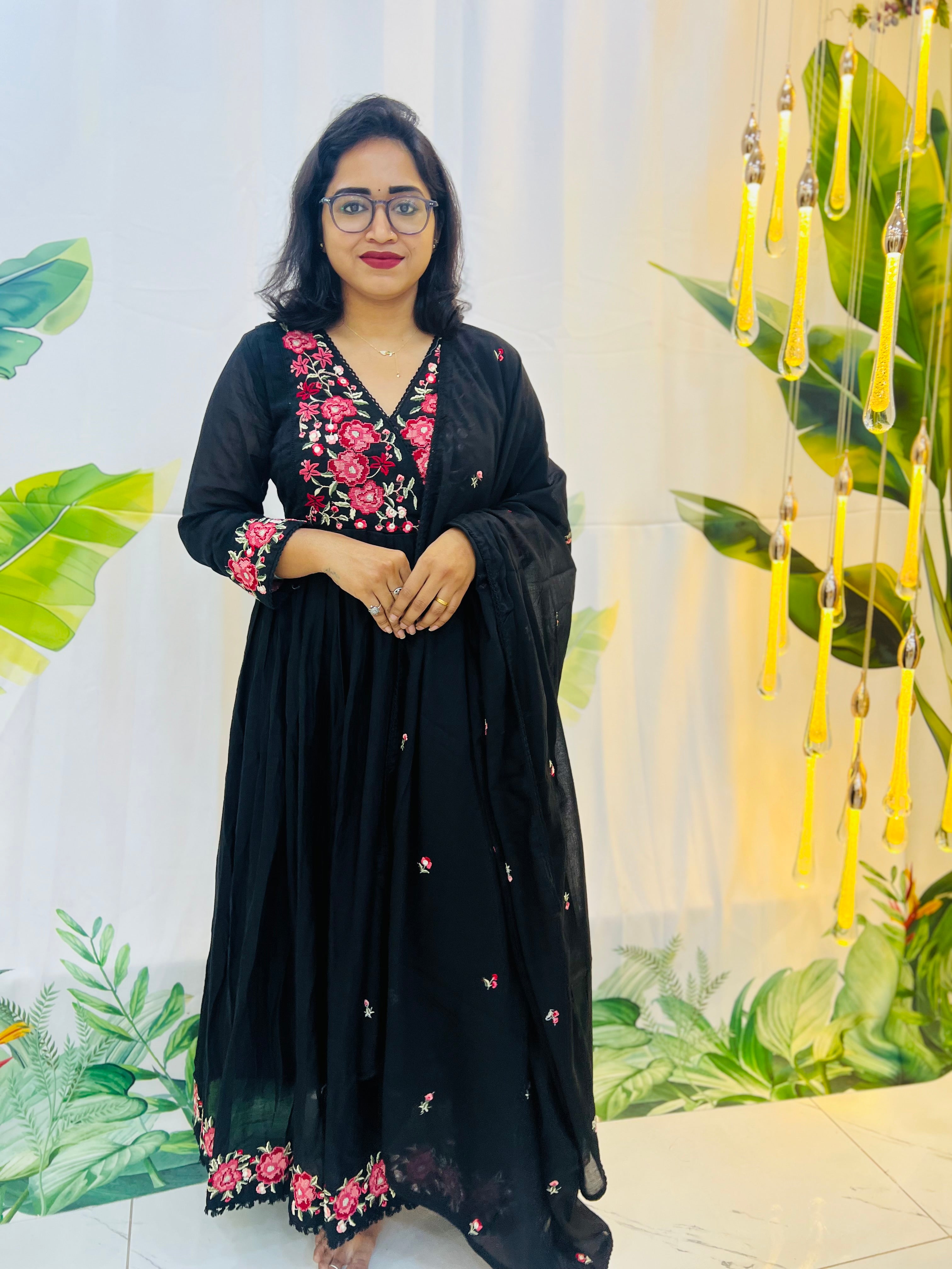 Black Mul cotton dress