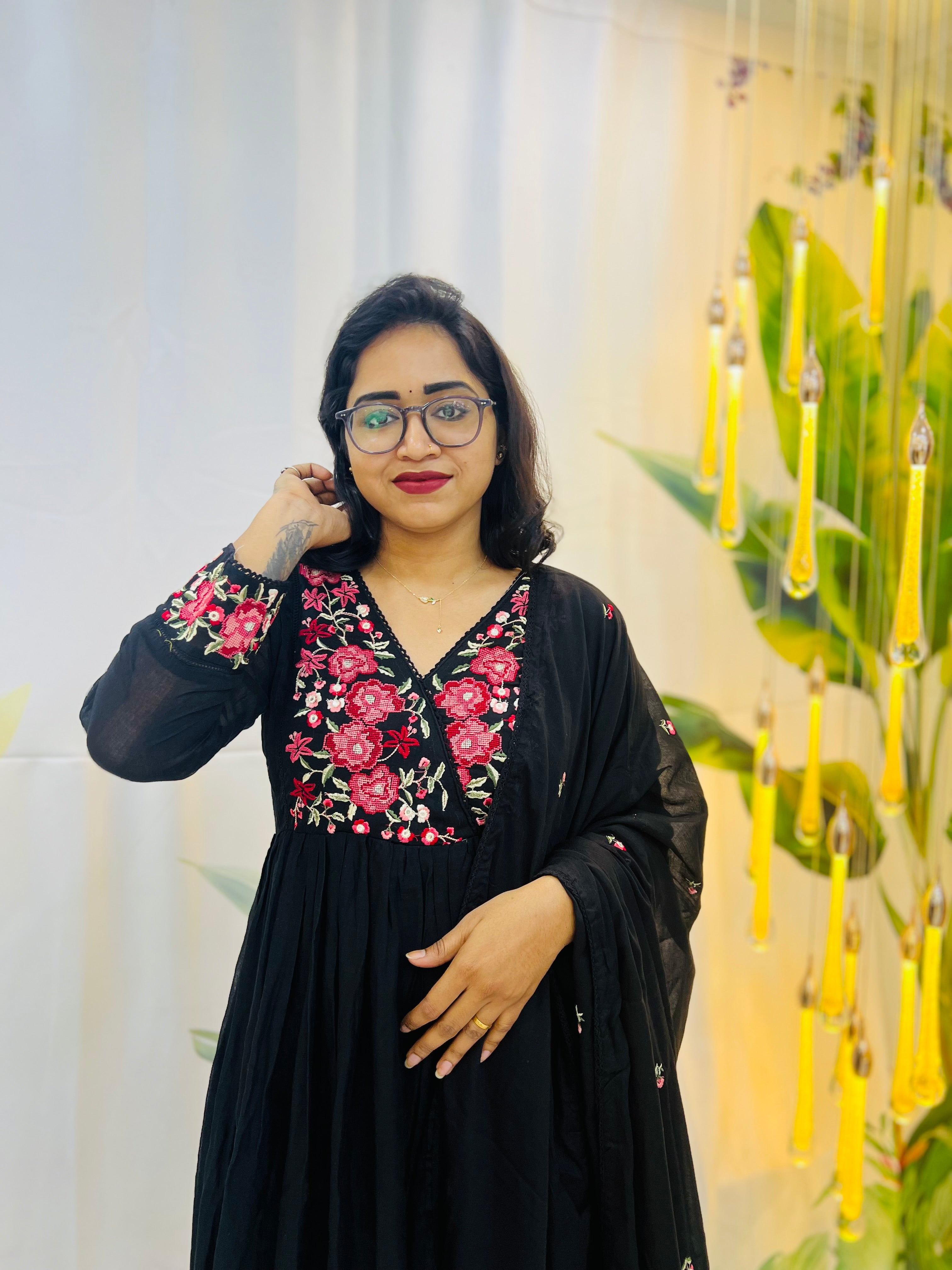 Black Mul cotton dress