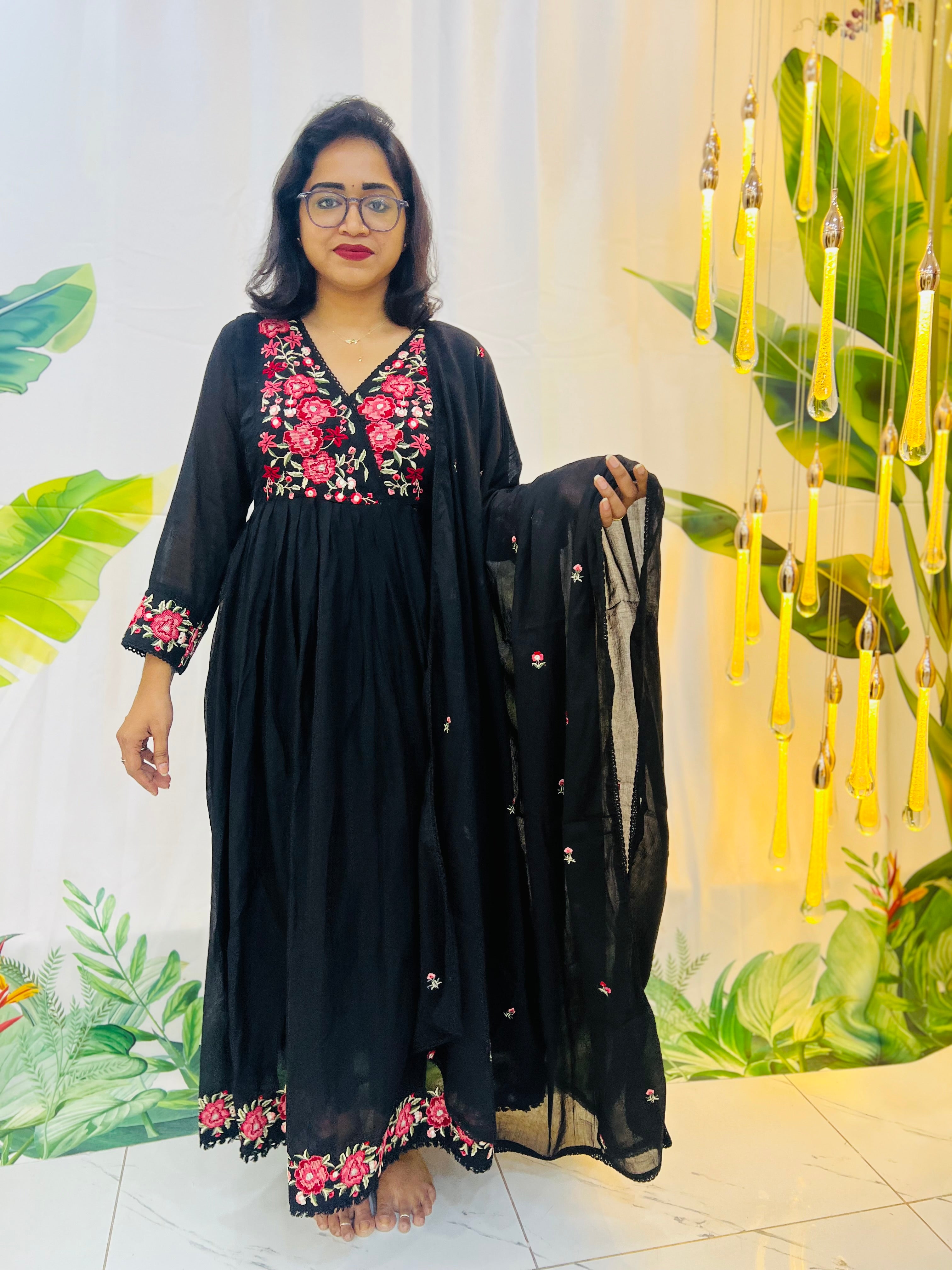 Black Mul cotton dress